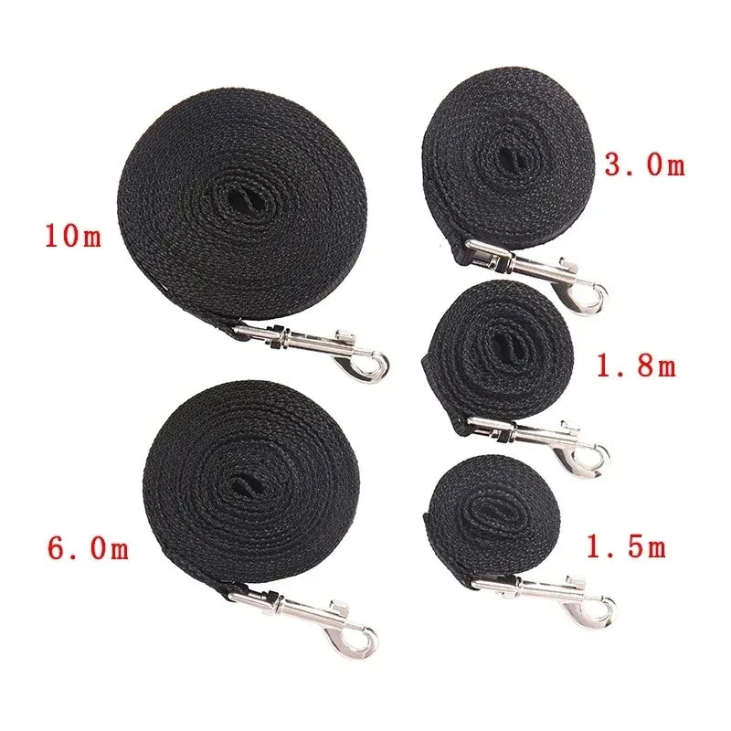 Long Tow Rope Nylon Dog Leashes 1.5M-50M 10M Pet Walking Training Leash Cats Dogs Harness Collar Lead Strap