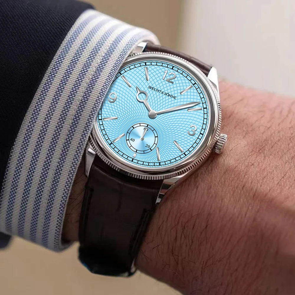 New Fashion Specht & Söhne 38.5MM Mechanical Watches For Men Seagull Movt Sapphire Crystal Business Watch Relogio Masculino