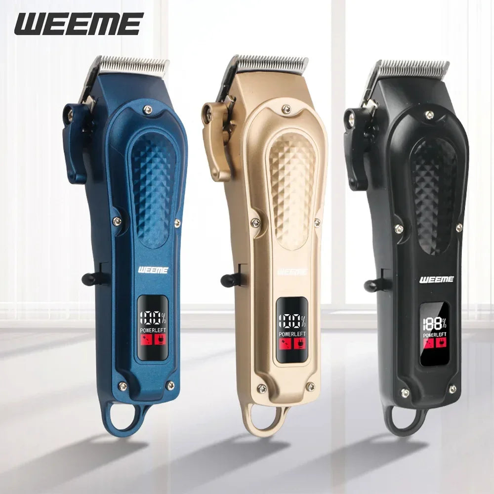 Tondeuse à Cheveux Rechargeable pour Hommes — Kit Professionnel Barbe & Cheveux, Charge USB Rapide