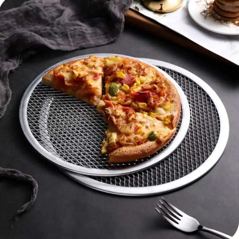 1PC 6-20 Inch Pizza Screen Pan Metal Net Non Stick BakingTray New Seamless Aluminum Alloy Metal Net Bakeware Kitchen Pizza Tools