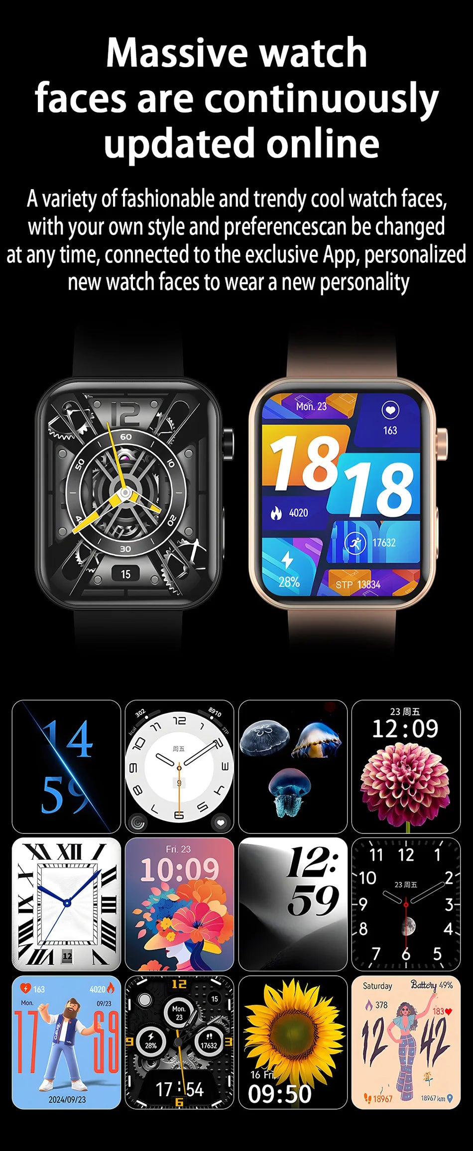2025 New Smart Watch Women Men HD Camera Record Video Heart Rate 512MB Memory Music Sport Waterproof Bluetooth Call Smartwatch