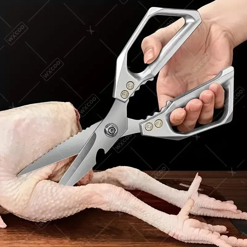 WXCOO Japanese Household Chicken Bone Scissor SK5 Stainless Steel Multi-Purpose Shears Specialized Heavy-Duty Kitchen Scissors