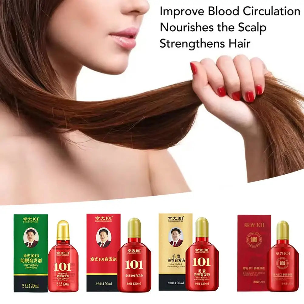 1pcs Hair Tonic Zhangguang 101B Scalp Serum 120ML powerful Chinese medicine therapy Hair Treatment Essence 100% original 2026