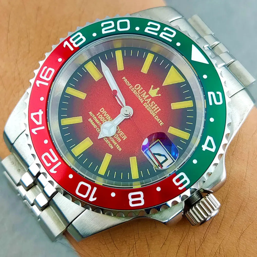 Luxury NH35 Watch 40mm Diver Men's Mechanical Watch Sapphire Glass Automatic Watch NH35 Stainless Steel Watch for men