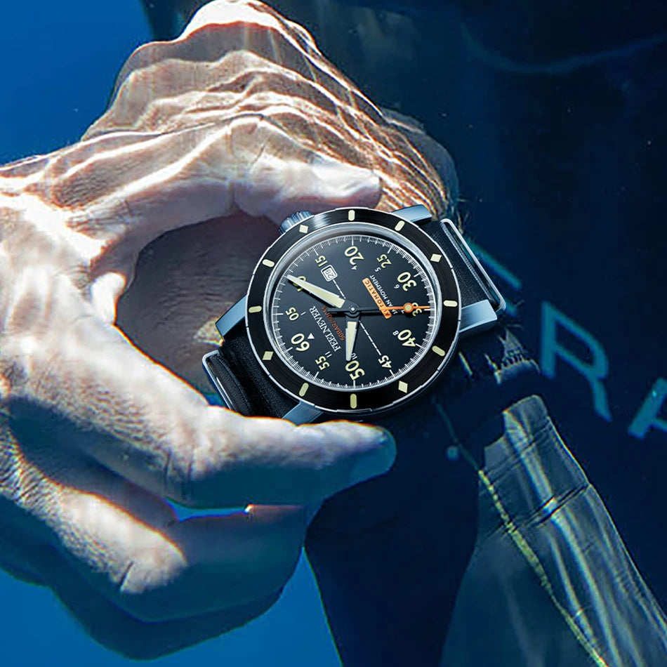 2024 New Men Watch Automatic Mechanical Wristwatch Sapphire Diver Watch 500M Waterproof Diving Sports Watches Men Reloj Hombre