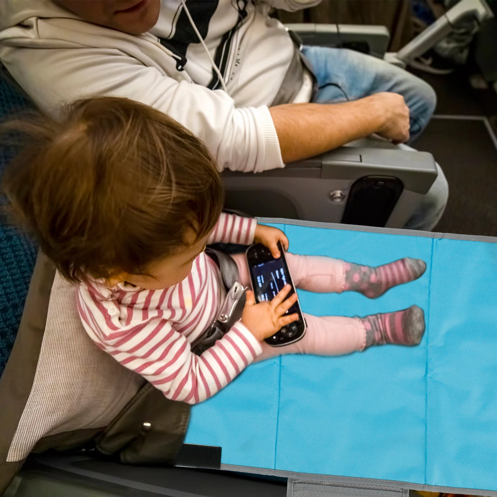 Toddler Airplane Bed, Kids Airplane Seat Extender Travel Bed, Kids Airplane Travel Essentials, Baby Portable Plane Bed Foot Rest