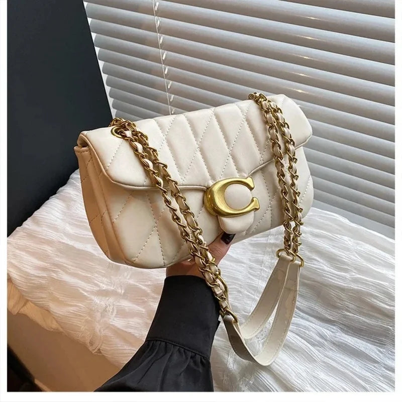 Advanced Chain Diamond Grid Bag, High-quality Women's Small Bag, Small Fragrant Style Crossbody Bag, New Bag, Shoulder Bag