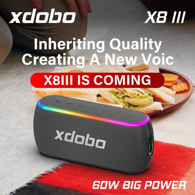 Enceinte Bluetooth 60W XDOBO X8 III Batterie 6600mAh