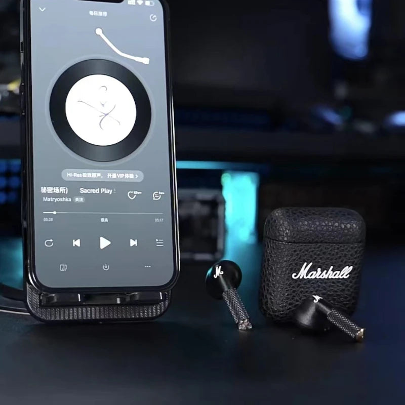 Marshall MINOR III 100%Original Earphones Wireless Bluetooth 5.1 Headphones Sports Denoise Hi-Fi Bass Subwoofer Music Headset
