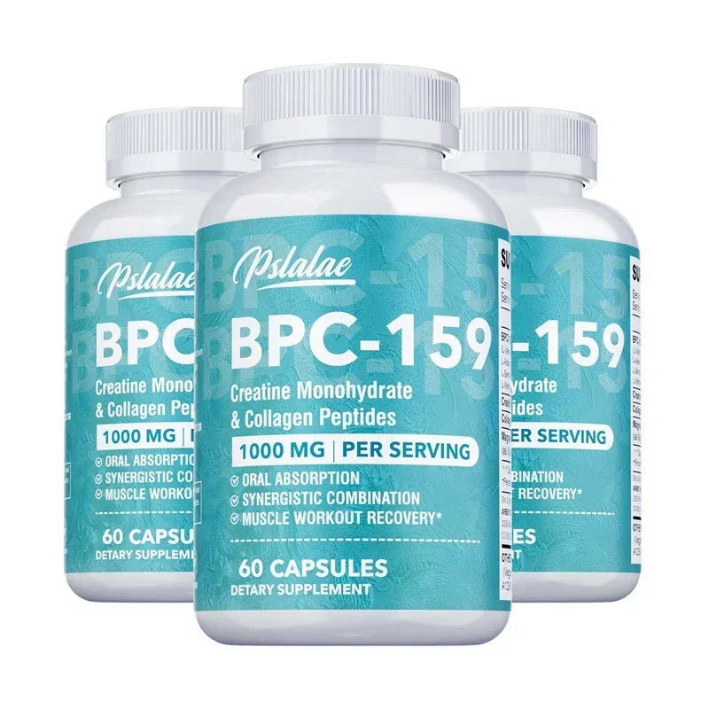 BPC-159 Peptide Capsules - Post-Workout Recovery, Relieve Muscle Soreness, for Bone and Joint Health, Sports Nutrition Diet