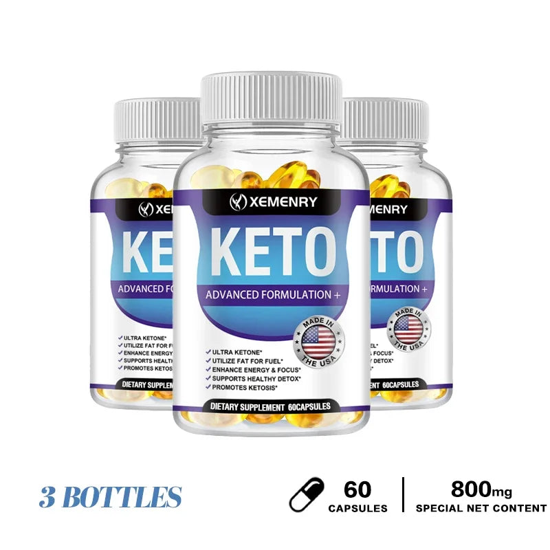 Keto Capsules - Weight & Fat Management, Burn Belly Fat, Detoxification, Digestion, Immunity