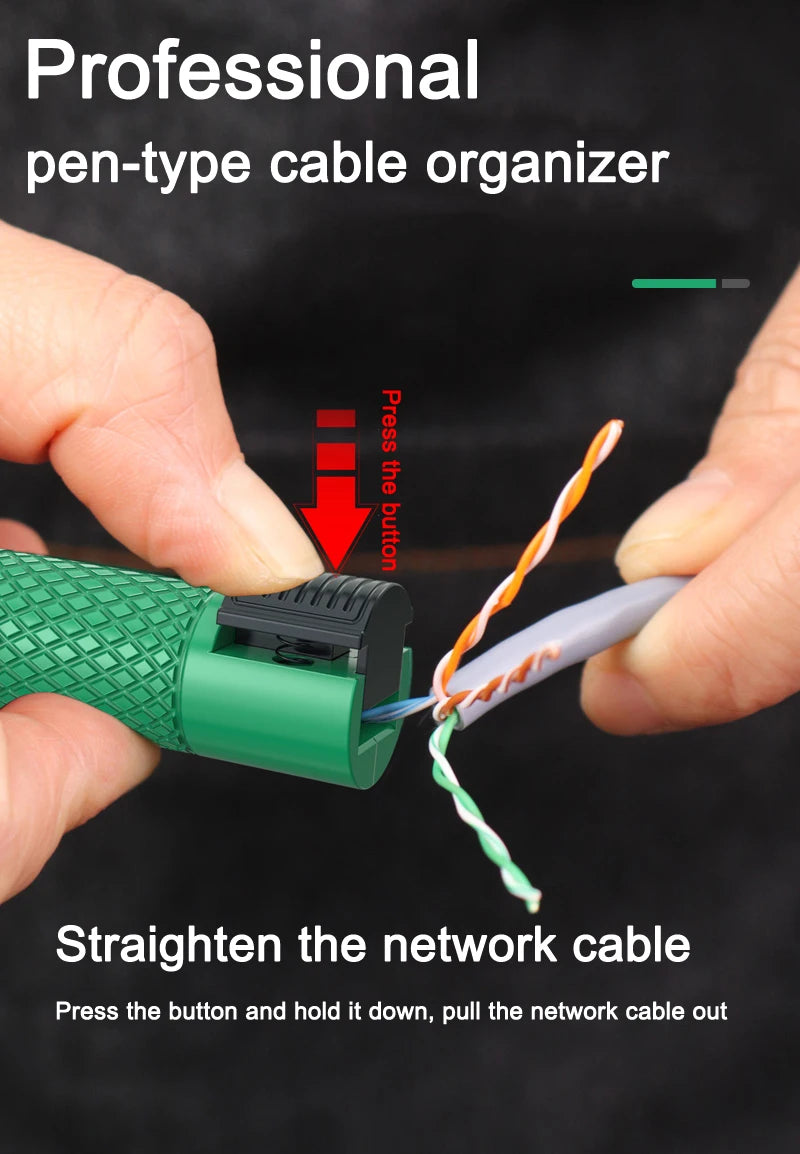 LAOA Professional pen-type network cable straightener, super five, six or seven types of network cable splitter