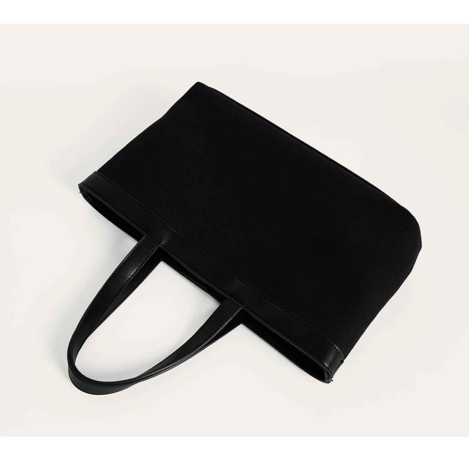 PEPPIHOME Women's Canvas Tote Bag Commuter Handbag Single Shoulder Bag Korean Style Summer New Arrival Soft PU Leather