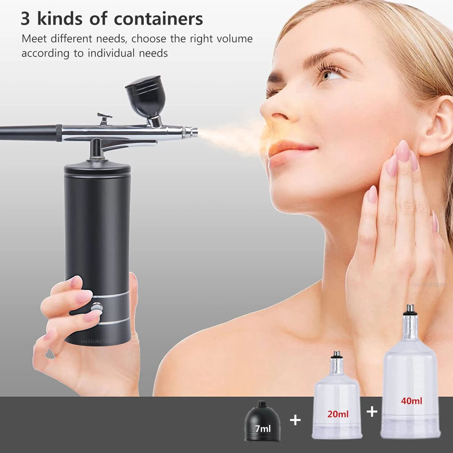 Airbrush for Paint Cake Makeup Cordless Airbrush Sprayer Gun 0.3mm Nozzles Handhold Portable Airbrush Nail Kit with Compressor