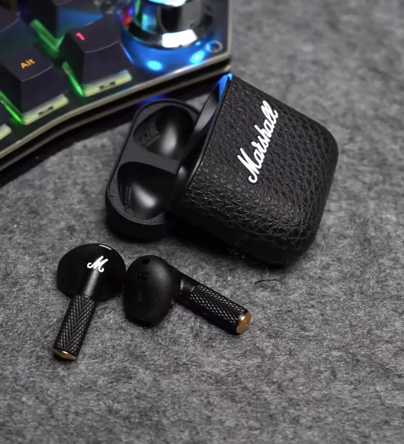 Marshall MINOR III 100%Original Earphones Wireless Bluetooth 5.1 Headphones Sports Denoise Hi-Fi Bass Subwoofer Music Headset