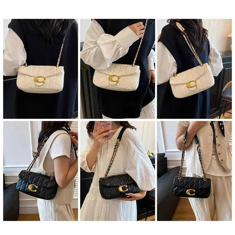 Advanced Chain Diamond Grid Bag, High-quality Women's Small Bag, Small Fragrant Style Crossbody Bag, New Bag, Shoulder Bag
