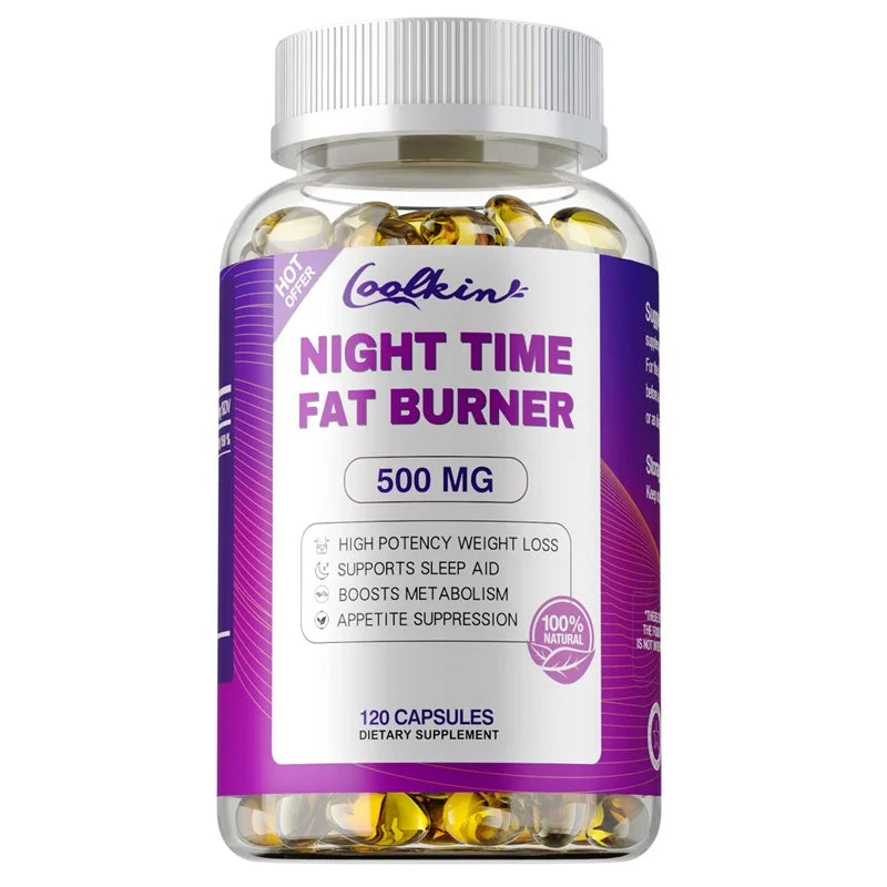 Best Nighttime Fat Burner - Thermogenic Fat Burner, Natural Appetite Suppressant and Metabolism Booster, Immune Health