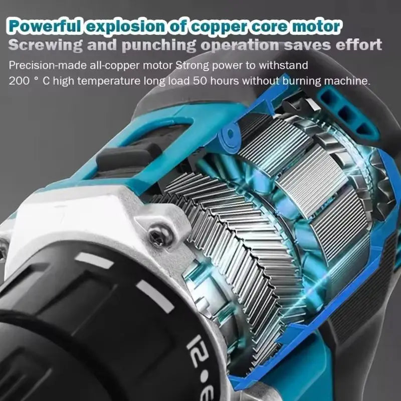 100% Brand New Original Makita DDF487 Cordless Driver Drill Brushless Electric Impact Screwdriver 18V Rechargeable Power Tool