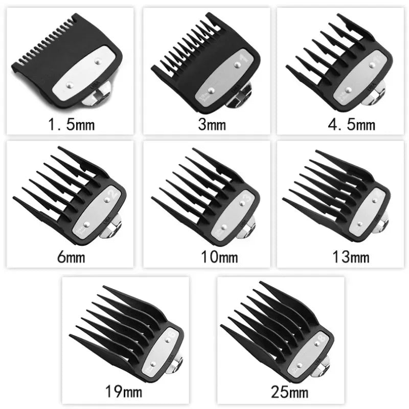 Kemei PG1990A Rechargeable Hair Clipper or Limit Combs Professional Cordless Men Hair Trimmer Men's Hair Cutting Machine Barber