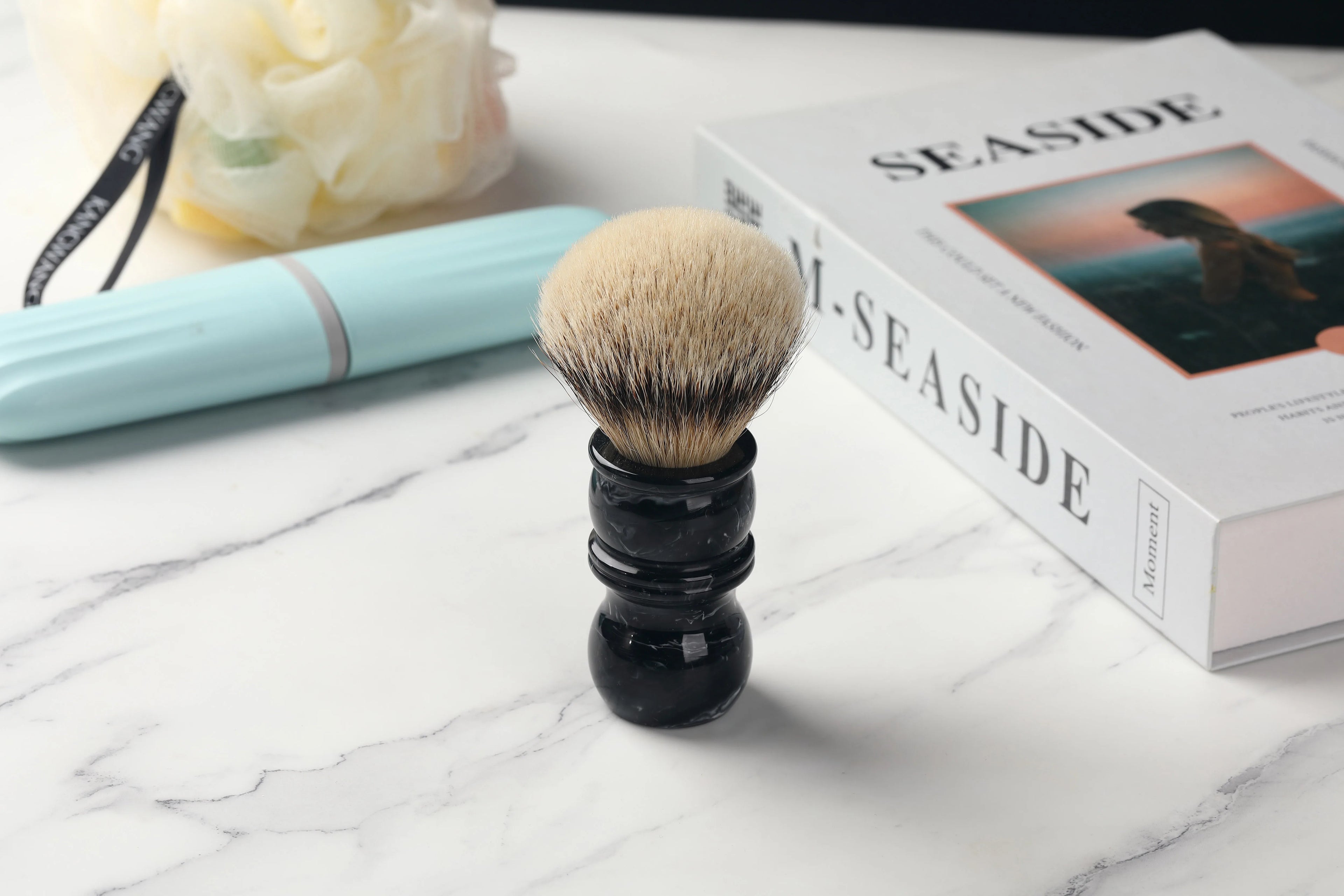 Yaqi 24MM Mens Shaving Brush Silvertip Badger Hair Facial Beard Cleaning Appliance Shave Tool