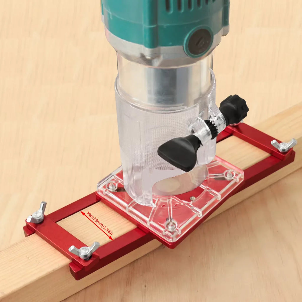 2 in 1 Center Invisible Fastener Slotting Bracket, Woodworking Grooving for Cabinet Furniture Install Invisible Screw Fasteners
