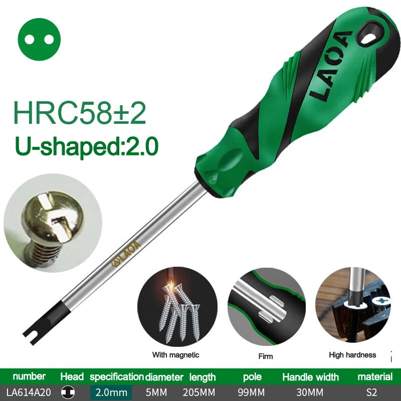 LAOA Special-shaped screwdriver Y-shaped U-shaped H triangle magnetic screwdriver socket screwdriver