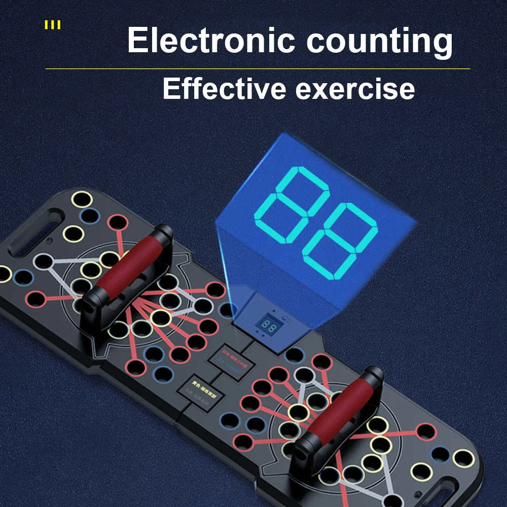 Electronic Push Up Board Chest Muscle Exercise Training Multifunctional Counting Push Up Stands Portable Fitness Equipment Home