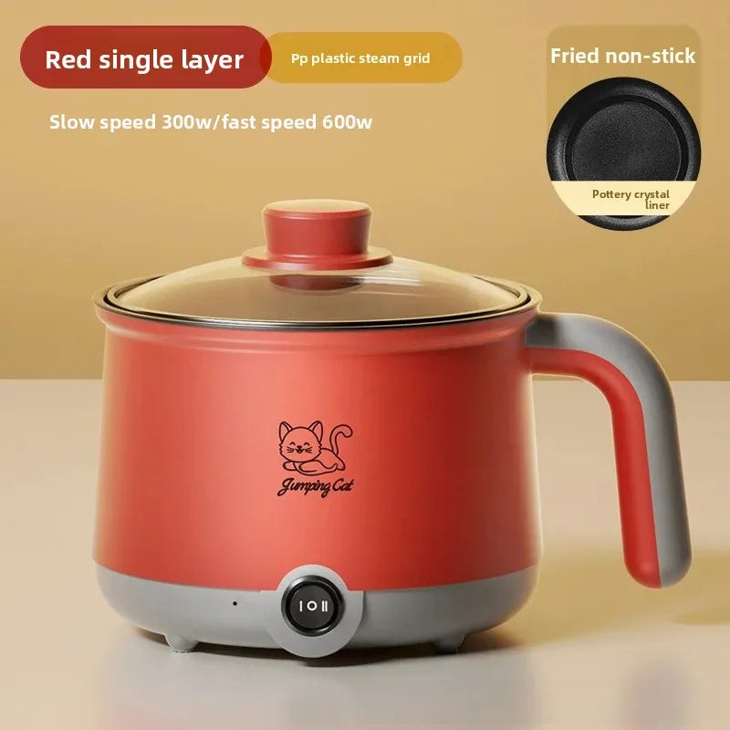 Mini Multi-Function Electric Cooker Small Integrated Steaming And Cooking Dormitory Noodles Home Use Single Person Mini Electric