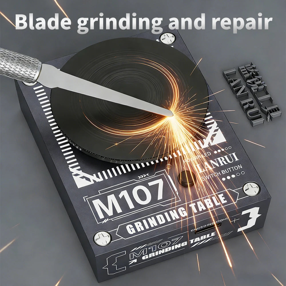 Lanrui M107 Grinding Machine for Mobile Phone Repair Tweezers Cutting Heads Blade Repair Tool Grinder Tool Grinding Machine