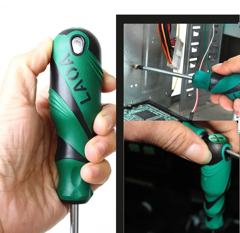LAOA2pcsS2 alloy steel screwdriver household screwdriver phillips screwdriver screwdriver repair with magnetic