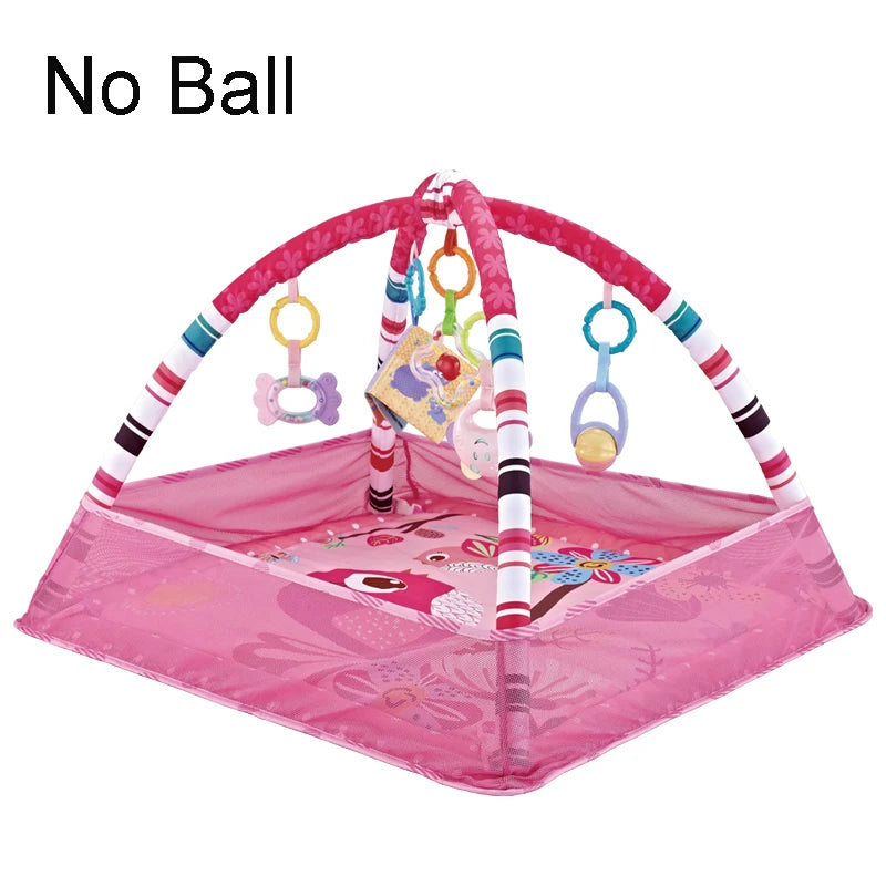Baby Fitness Frame Crawling Blanket Multifunctional Fence Crawling Mat With Cloth Book Infant Rug Enlightenment Toys Game Mat
