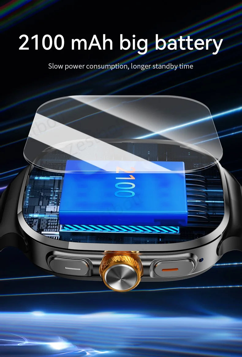 Original M99 Smartwatch with 2.4 Inch AMOLED Screen 4G/5G SIM Card Slot GPS WiFi 190° Rotating Camera Android 10.0 Gaming Watch
