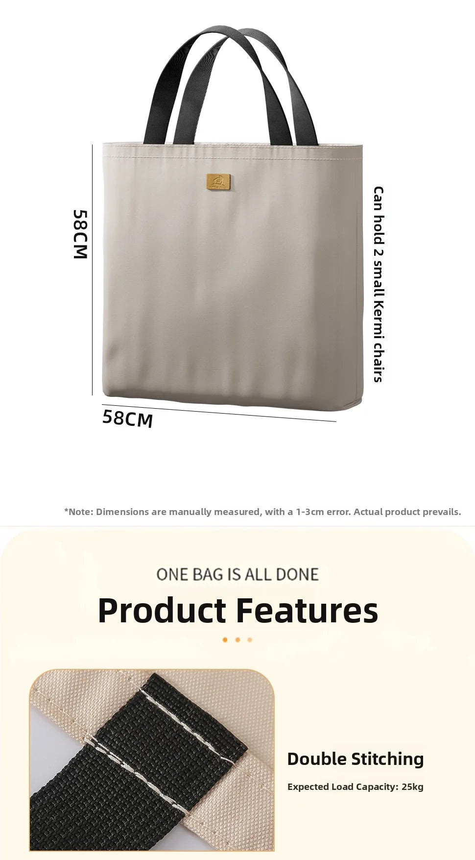 Thiened Ox Fabric Portable Folding Chair Storage Bag Outdoor Cam Carry Bag Durable Staing Chair Organizer