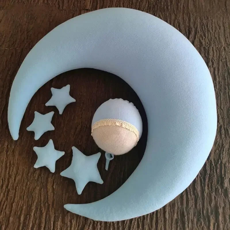 ❤️Moon Pillows Set Newborn Photography Accessories Posing Crescent Pillow 6Pcs/Set Studio Baby Photo Decoration Moon Fotografia