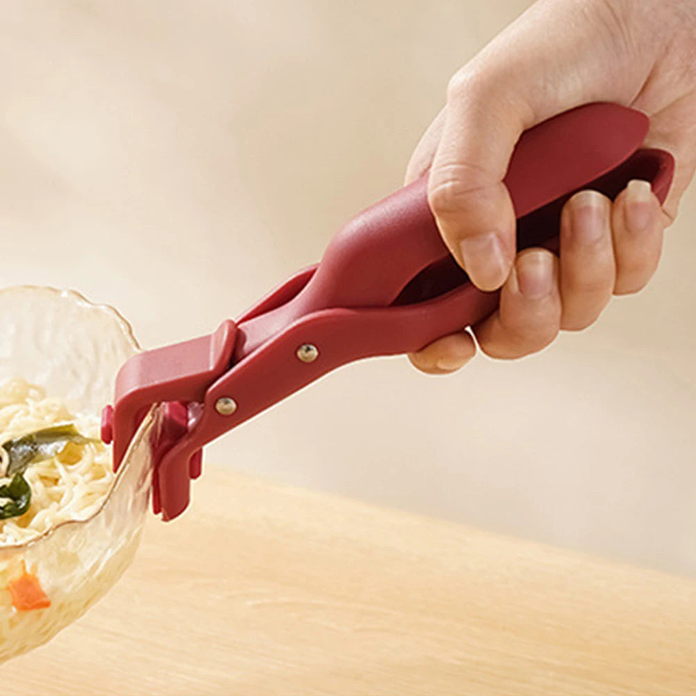 1/2/5Pcs Hot Plate Gripper Anti-Scalding Clips Holder Tongs Bowl Holder for Moving Hot Plate Bowls Pizza Pan for Kitchen