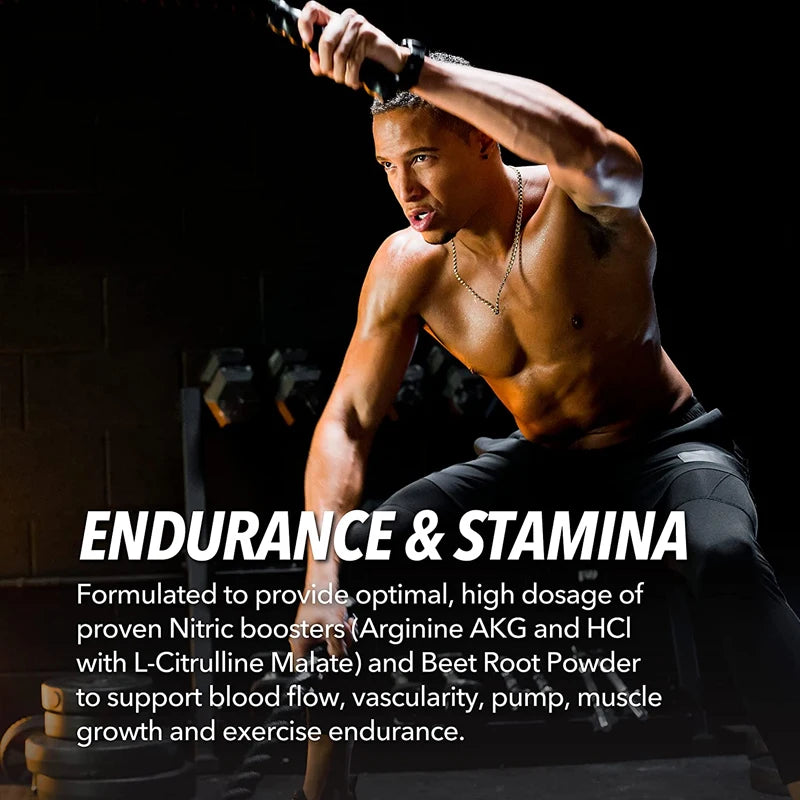 L-Arginine Supplement - Strengthens Muscles and Supports Blood Flow, Circulation, Nutrient Delivery and Pumping