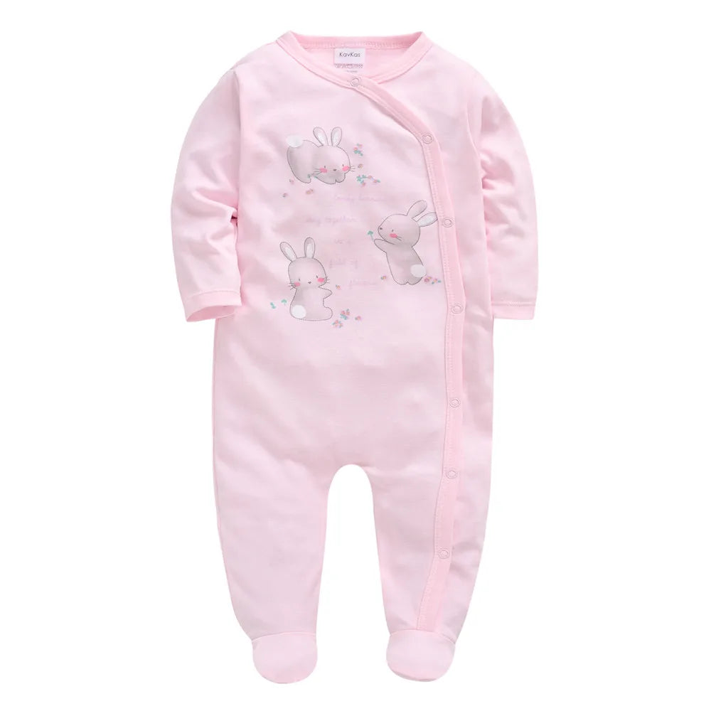 2025 3 pcs/lot Baby Boy Girls Rompers 100% Cotton Long Sleeve Overalls 0-12 Months Cool Print  Newborn Jumpsuit