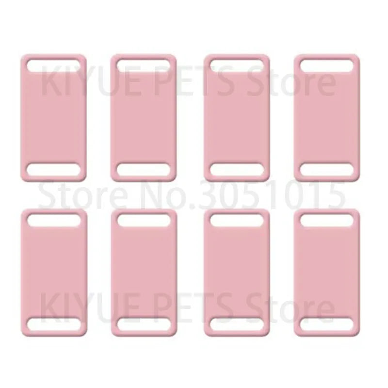 KIYUE 20Pc Pet Shop Aluminum Tags Dog Name Tag ID Plate Custom Laser Engraved For Cat Phone Number Lable Keyrings Accessories