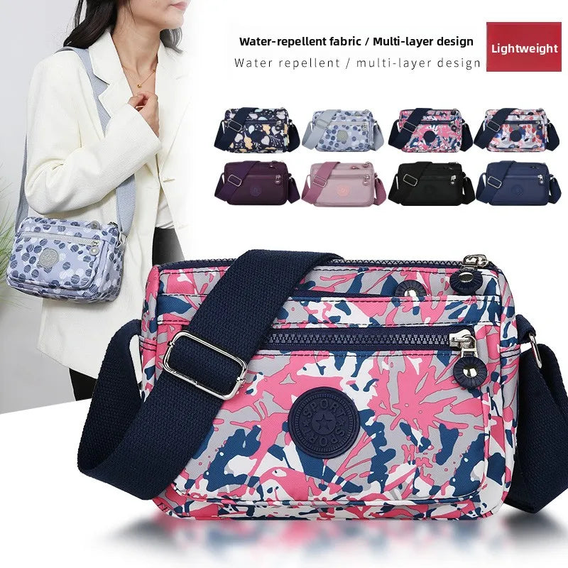 Waterproof Nylon Oxford Cloth Crossbody Bag Women's Single Shoulder Bag Versatile Durable Soft Casual Style Youth Fashion