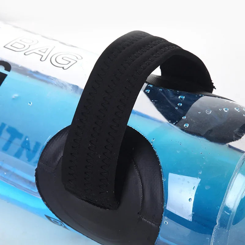 5~35 KG Fitness Water Bag Water Filling Energy Pack Squatting Fitness Croissant Sandbag Heavy Duty Exercise Workout Sand Bag
