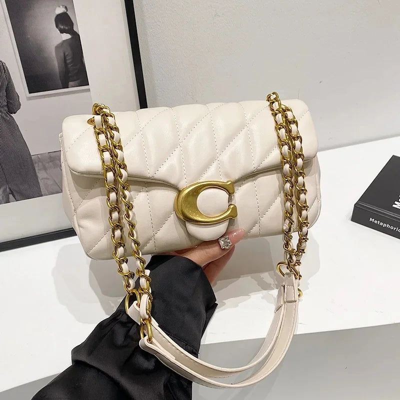 Advanced Chain Diamond Grid Bag, High-quality Women's Small Bag, Small Fragrant Style Crossbody Bag, New Bag, Shoulder Bag