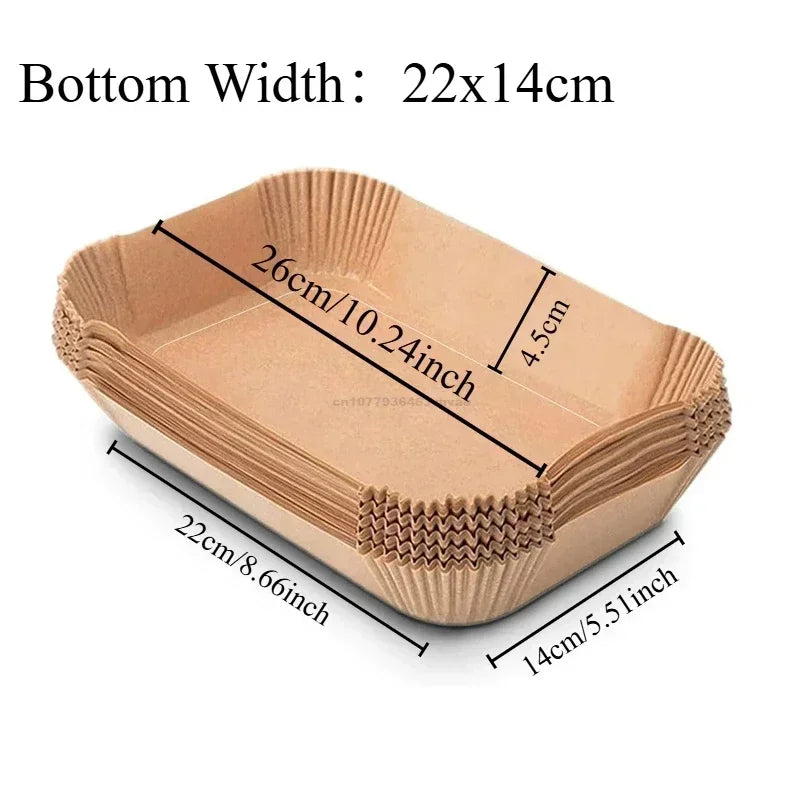 Disposable Baking Paper Hot Air Fryer Paper Airfryer Cooking Baking Reusable Oven Food Waxed Paper Foil Kitchen Tools