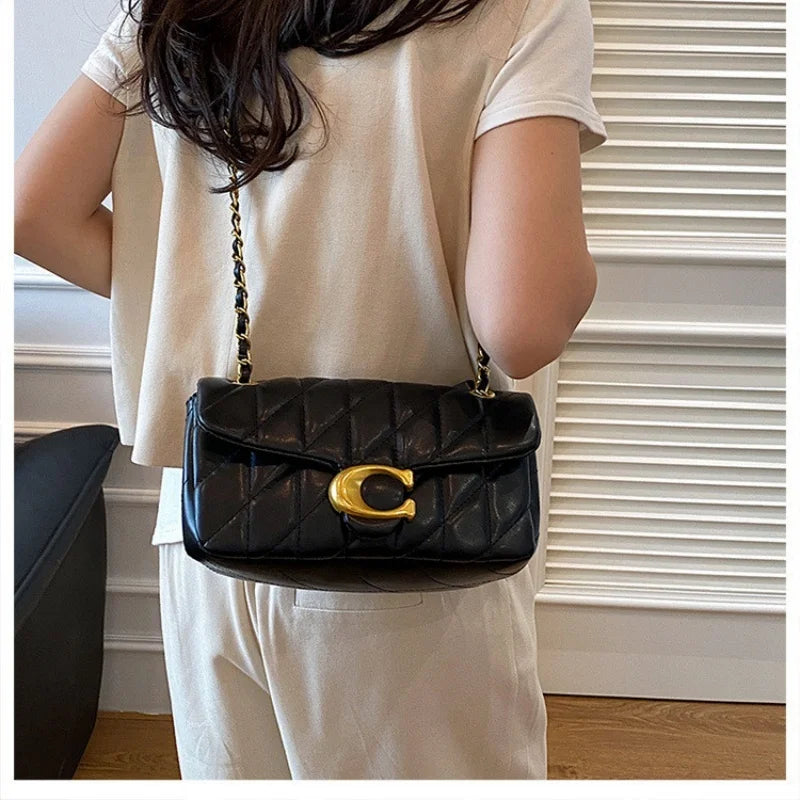 Advanced Chain Diamond Grid Bag, High-quality Women's Small Bag, Small Fragrant Style Crossbody Bag, New Bag, Shoulder Bag