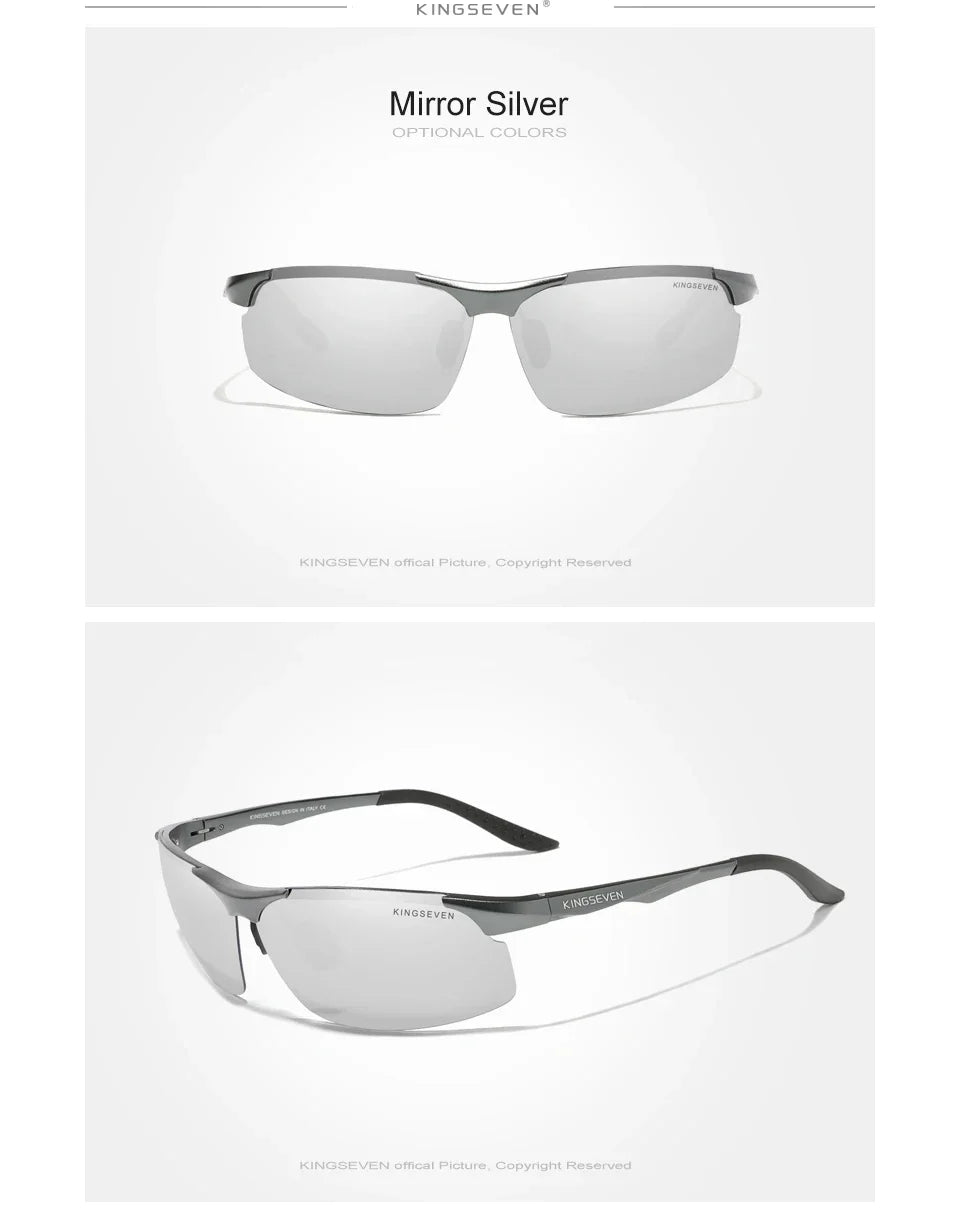 KINGSEVEN UV400 Polarized Men Sunglasses Cycling Driving Mirror Lens Male Glasses Anti-glare Women Fishing High Quality Eyewear