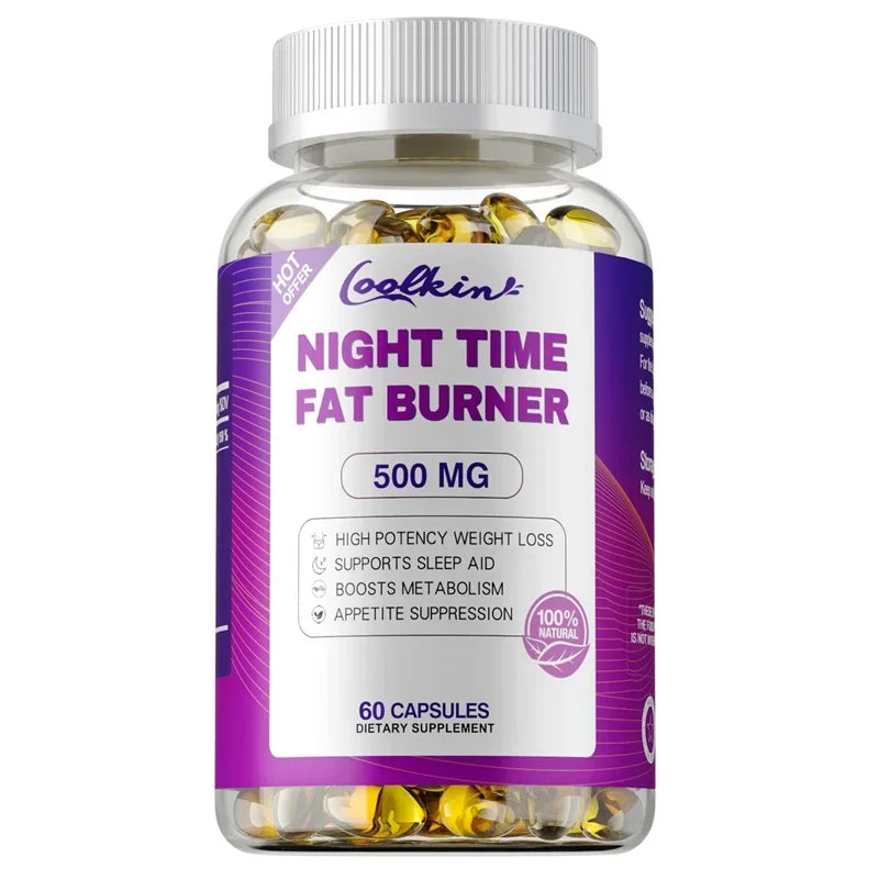 Best Nighttime Fat Burner - Thermogenic Fat Burner, Natural Appetite Suppressant and Metabolism Booster, Immune Health