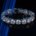 Serenity 10mm D Color Big Moissanite Tennis Bracelet for Women Men 100% S925 Sterling Silver Hand Chain Plated 18K Bracelet GRA