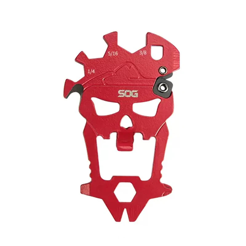 SOG MacV Multi-tool Mini Keychain Skull Wrench EDC Multifunctional Tools Portable Outdoor Camping Survival Bottle Opener SM1001