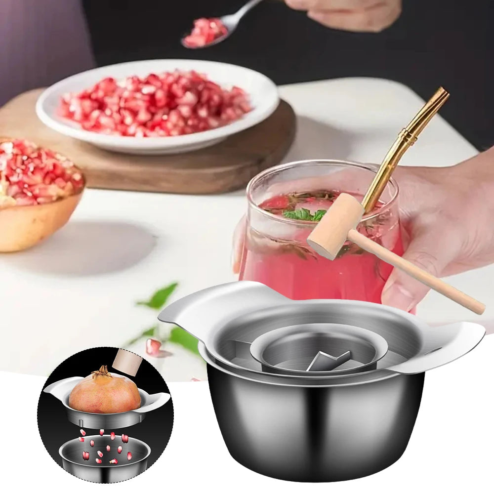 Stainless Steel Pomegranate Peeling Pulp Separator Kitchen Fruit Vegetable Tool Quick Peeler Seed Remover Kitchen Accessories