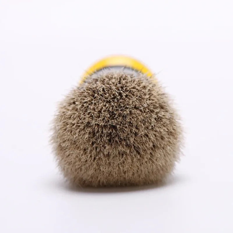YAQI Retro 22MM Sagrada Familia Two Band Badger Hair Resin Handle Men Wet Shaving Brush High Quality Mature Male Shaving Brush