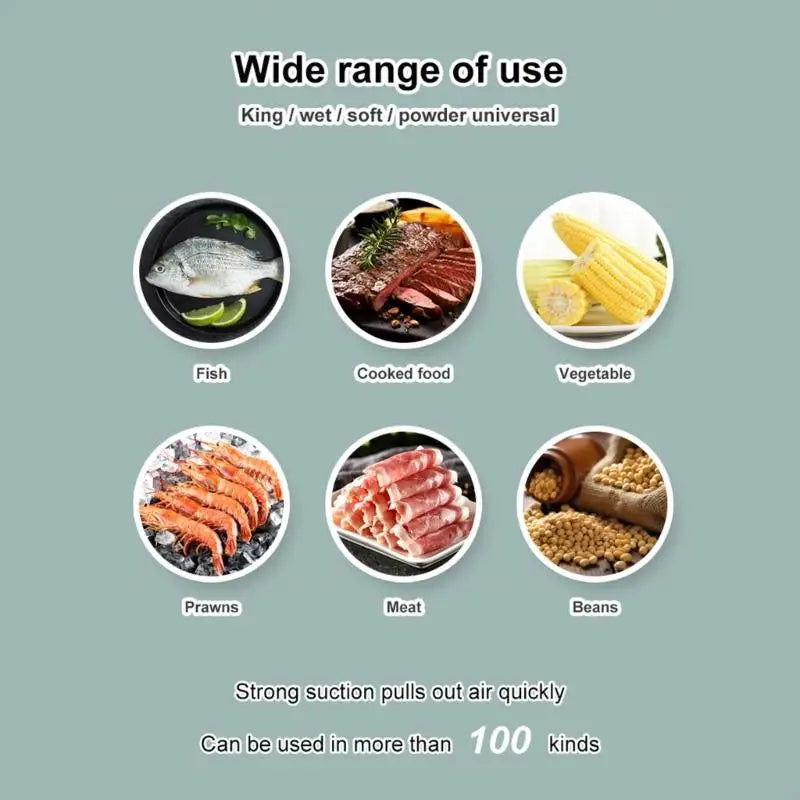 Electric Vacuum Seal Handheld Vacuum Sealer Automatic Vacuum Cordless Sealing Machine Tool